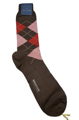 Bresciani 1970 90% Lana Wool 10% Nylon Italian Luxury Men Socks Size L -NWT - Image 1 of 4