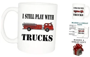 Tazza Pompiere Divertente - Gioco Ancora con Camion, Ottima Idea Regalo per Fuoco - Foto 1 di 5
