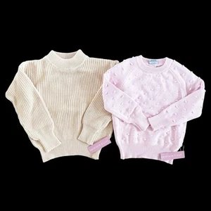 Bums & Roses Popcorn Knit Sweater (formally little bum bums) lot size 7-8 #612 - Picture 1 of 10