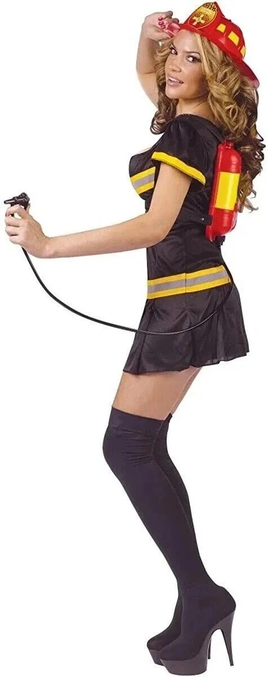 FATO DE HALLOWEEN FUN WORLD PUT OUT THE FIRE FEMININO ADULTO TAMANHO P/M - Imagem 1 de 2