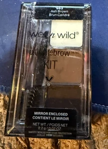 Wet n Wild--Ultimate Brow Kit---Ash Brown 963--Mirror & Tweezers - Picture 1 of 2