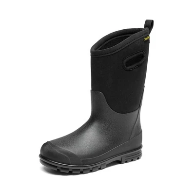 Kids Waterproof Rain Snow Boots Boys Girls Warm Lined Winter Outdoor Mud Boots - Image 1 of 4