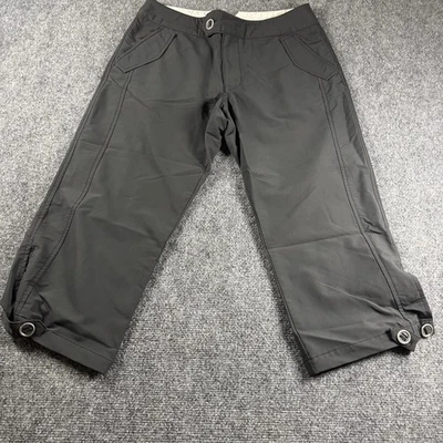 REI Capri Crop Pants Womens  8 UPF 50+ Black Outdoor Gorpcore  - Image 1 of 4