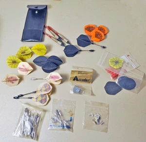 Lot Soft Tip Darts Harley Davidson Flights Case Assorted Misc - Picture 1 of 8