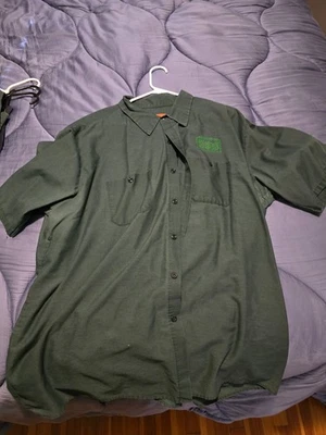 Camisa de Trabajo Plinio el Viejo Río Ruso 3XL - Camisa de Cerveza Staff Verde Rojo Gorra Foto 1 de 4