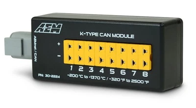 Módulo AEM 30-2224 8 canales tipo K EGT CAN características: entrada de termopar tipo 8 K Foto 1 de 4