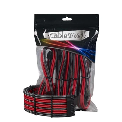 CableMod PRO ModMesh Cable Extension Kit - carbon/rot, Kabel/Kabelset - Bild 1 von 4