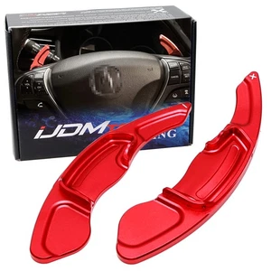 A-Spec Red Steering Wheel Paddle Shifter Extension For Acura TLX ILX TSX MDX RDX - Picture 1 of 14
