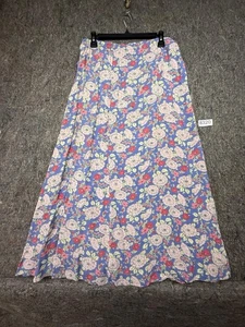 Vintage April Cornell Skirt Floral Side Buttons Small - Picture 1 of 7
