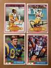 Los Angeles Rams Signed 1980-81  Topps Football Card  Lot(4) With Coa