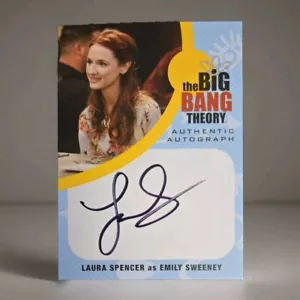The Big Bang Theory Season 6 And 7 Auto Card Laura Spencer As Emily Sweeney - Picture 1 of 2