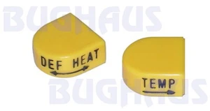 VW Beetle, Super Beetle, Thing, Ghia Heater & Defroster Knobs - NEW! FREE SHIP!! - Picture 1 of 2