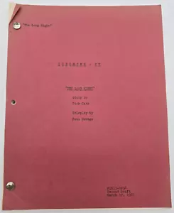 GUNSMOKE / Paul Savage 1967 TV Script, James Arness, Bruce Dern "The Long Night" - Foto 1 di 12