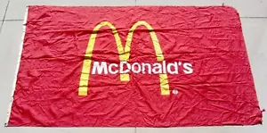 10' Vintage Original McDonald's Store Logo Flagge Werbung NYL-GLO riesig 120" x 69" - Bild 1 von 3