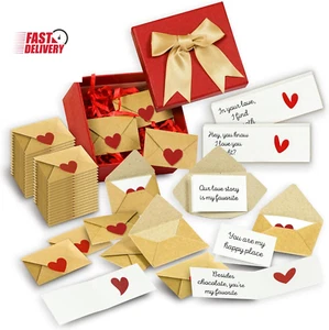60 Mini Love Notes for Him Her - Romantic Valentines Day Gifts for Men, Couple G - Picture 1 of 12