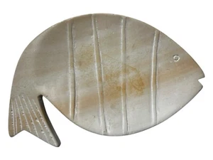 Besmo Hand Carved Fish Kenya Excellent Used Condition 7” x 4-1/2” x 1” Beautiful - Picture 1 of 4