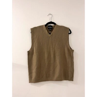 Mens Eddie Bauer Fine Italian Merino Wool Mens Vest Size large Heritage - Image 1 of 4