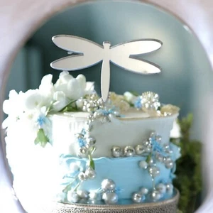 Dragonfly Shaped Cake & Cupcake Toppers, Many Colours & Sizes, Plain or Engraved - Picture 1 of 7