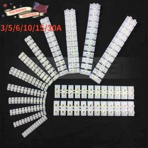 5/10PCS 12P 3/5/6/10/15/30A Dual Row Terminal Strip Screw Terminal Barrier Block - Picture 1 of 8
