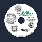 Surrey Archäologische Sammlungen - Vintage Zeitschriften 57 Bände 64 eBooks 1 DVD