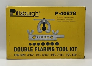 Pittsburgh P-40878 Double Flaring Cutting Tool Kit w/Case Size 3/16”-5/8” - Picture 1 of 10