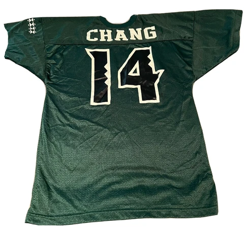 RARE Vintage 14 Timmy Chang Hawaii Warriors Football Jersey Size L Cover