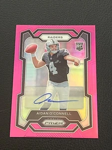 2023 Panini Prizm Pink Auto Rc Aidan O'Connell 360 Raiders - Picture 1 of 2