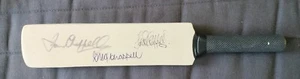 Australia Cricket Legends Ian Greg and Trevor Chappell Brothers Signed Mini Bat - Picture 1 of 1
