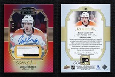 2019 Stature Portrait Variant Red /9 Joel Farabee #114 RPA Rookie Patch Auto RC