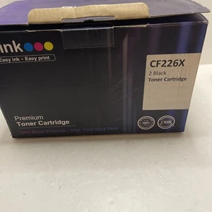 New EZink CF226X Premium Black Toner Cartridge 2 Pack For Laserjet Pro See Pict - Picture 1 of 10