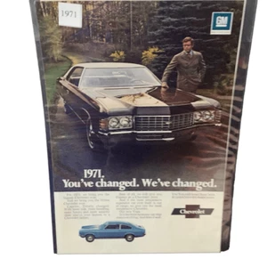 Vintage 1971 Chevrolet Chevy Caprice We’ve Changed Ad Advertisement - Picture 1 of 4