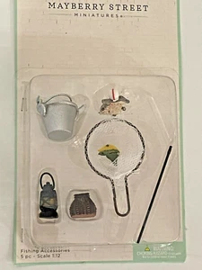 MINIATURE DOLLHOUSE 1:12 SCALE 5 PC FISHING ACCESSORIES FREE SHIP - Picture 1 of 1