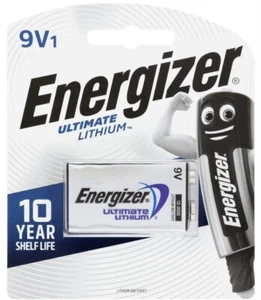 Energizer Ultimate Lithium 9V Battery - Picture 1 of 2