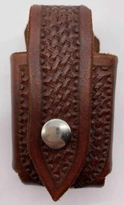 复古手工工具皮革寻呼机手机皮带支架棕色雷克斯木匠 — 第 1/4 张图片