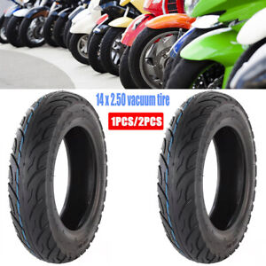 14x2.5" Replcement Front/Rear Scooter Vacuum Tire Tubeless Tyre Wheel For Motor