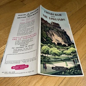 1950 British Railways Brochure EDINBURGH AND THE LOWLANDS - Picture 1 of 7