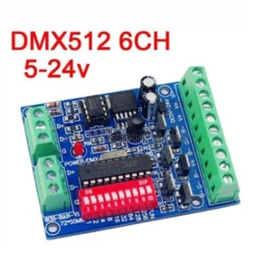 6CH Channel DMX512 Decoder RGBW Controller LED stage lighting CMOS Output NEW - Bild 1 von 1