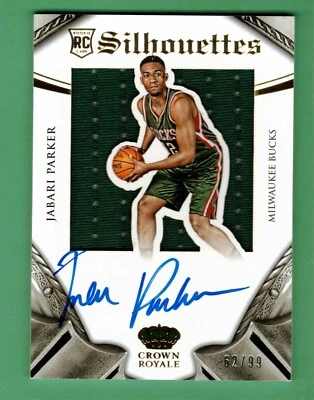 Camiseta deportiva Panini Preferred Jabari Parker 2014-15 Crown Royale Rookie RC 62/99 Foto 1 de 2