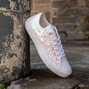 rose gold sequin converse