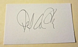Paul A. Toth Author Autographed Signed 3X5 Index Card "Airplane Novel" - Picture 1 of 3