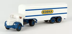 Brekina 85417 - 1/87 Berliet Tlr 8 Box Semitrailer Truck - Edeka Saarland - New - Picture 1 of 1