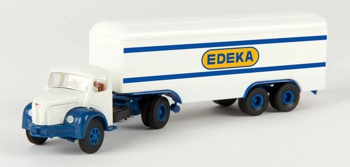 Brekina 85417 - 1/87 Berliet Tlr 8 Semi-Remorque - Edeka Saarland - Neuf - Photo 1/1
