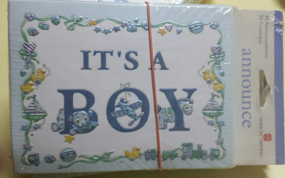 American Greetings 30 anuncios de nacimiento de bebé niño y env.- ¡Es un niño! #A242 Foto 1 de 1