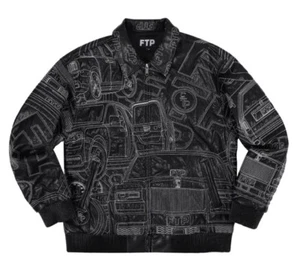 FTP BIG BODY LEATHER JACKET(BLACK) XX-L - Picture 1 of 2