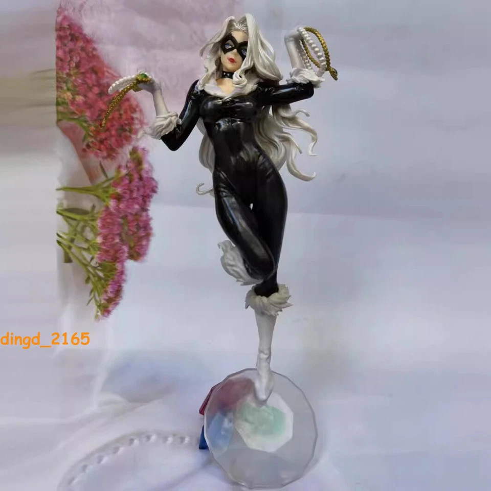 Nueva Estatua Bishoujo Gato Negro PVC Figura de Acción Modelo 10"" Adorno Regalo de Navidad Foto 1 de 4