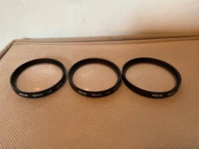 NEW! 3 HOYA Camera Screw-in Filters 52mm +4, +2 and +1 with Case - Image 1 of 4
