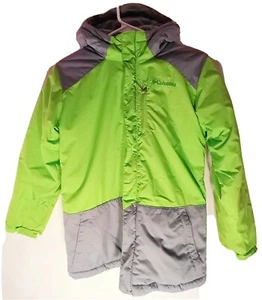 Boys Columbia sports wear company NEON GREEN AND GRAY kid winter coat size M - Picture 1 of 4