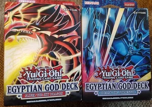 Yu Gi Oh Egyptian God Structure Decks x2 Obelisk tormentor + slifer sky dragon - Picture 1 of 3
