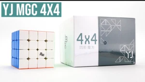 YJ MGC 4x4 M Magnetic Stickerless Speed Cube Puzzle Toys Ship from USA - Picture 1 of 4