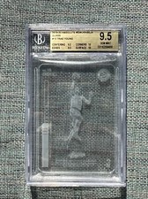 Trae Young Glass BGS 9.5 SSP 2019-20 Panini Absolute Memorabilia NBA Hawks